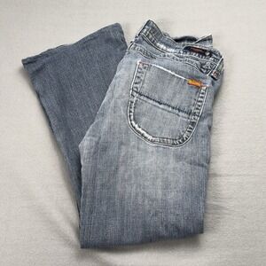 Vigoss USA Womens Low Rise Distressed Bootcut Jeans Size 13 Fits 34x26 Y2K